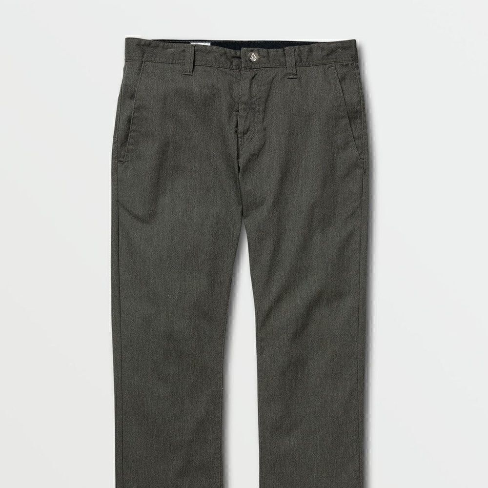 Volcom V Monty Pants Chinos Dark Charcoal Heather Gray Black Men's Size 28 New
